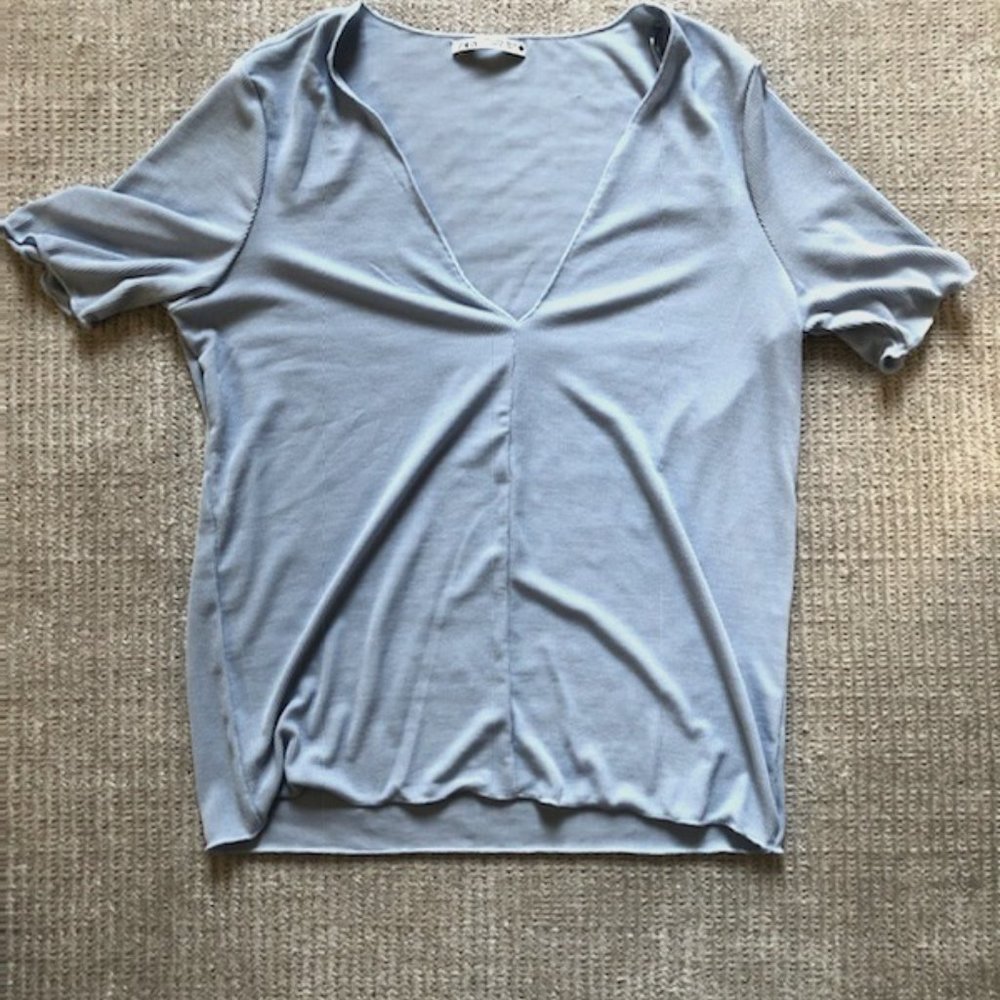 Zara Light Blue Tee Shirt.